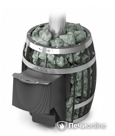 Дровяная банная печь TMF Саяны Мини Inox дверь антрацит в Калининграде